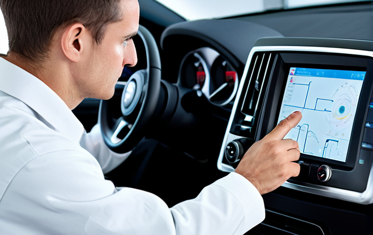 Quantum Sensor Testing in Automotive Lab**

"A fully clothed engineer in a clean, modern automotive laboratory, examining a quantum sensor prototype connected to a vehicle's navigation system. The setting includes various testing equipment and monitors displaying complex data visualizations. The engineer is wearing appropriate attire for a lab environment. safe for work, appropriate content, professional, perfect anatomy, correct proportions, natural pose, well-formed hands, proper finger count, natural body proportions, high quality, professional photography."

**