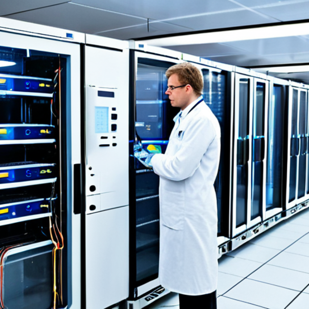 **
"A cutting-edge quantum computer lab in Germany, showcasing advanced cooling technology. Focus on a dilution refrigerator maintaining near-absolute zero temperatures. Scientists in professional lab coats are working on the quantum hardware. Cables and sensors are visible, highlighting the complexity. Safe for work, appropriate content, fully clothed, professional, perfect anatomy, correct proportions, natural pose, high resolution, detailed, realistic. The overall tone is futuristic but grounded in scientific reality. Add German flags subtly in the background."
**