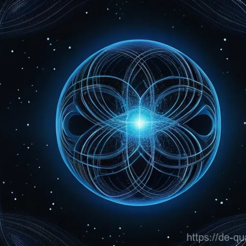 양자컴퓨터의 발전 가능성 - **"A visually stunning and abstract representation of quantum superposition and entanglement. Imagin...