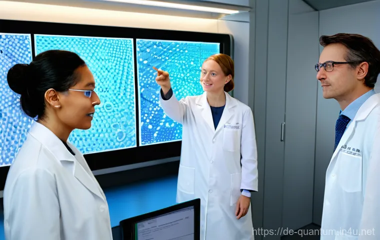 양자컴퓨터의 발전 가능성 - **"A visually stunning and abstract representation of quantum superposition and entanglement. Imagin...