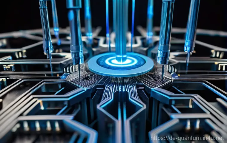 양자컴퓨터의 발전 가능성 - **"A modern, high-tech German research laboratory (e.g., akin to Jülich or Garching facilities) with...