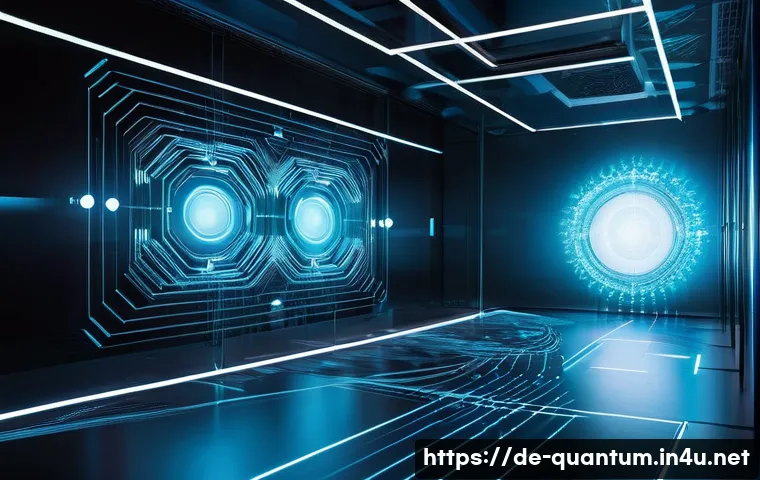 양자컴퓨터 기술의 발전 - **Prompt: The Essence of Quantum Computation: Superposition and Entanglement**
    "A visually strik...